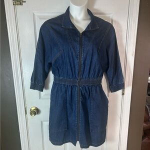 NWT - Eva Mendes blue jean dress
